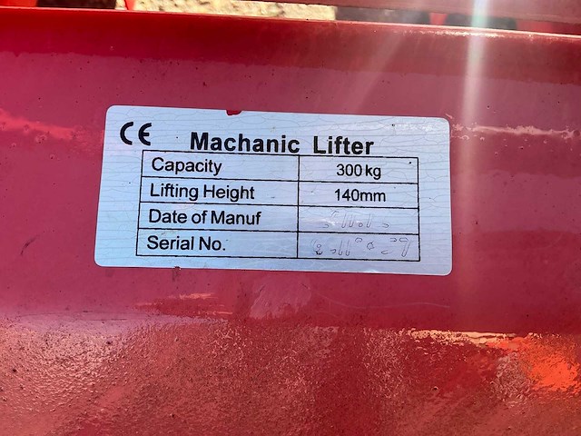 Mechanic lifter hand palletwagen - afbeelding 9 van  9