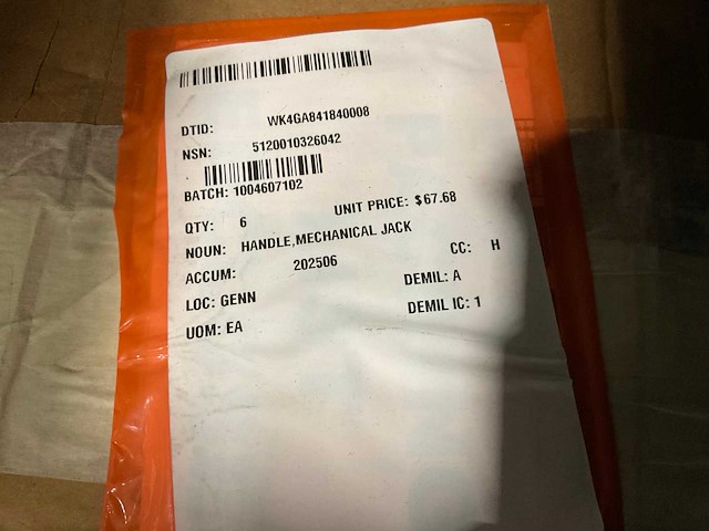 Mechanical jack handle (6x) - afbeelding 1 van  4