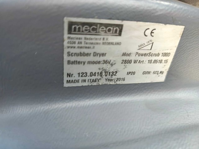 Meclean - powerscrub 100d - scrobmachine - afbeelding 3 van  22