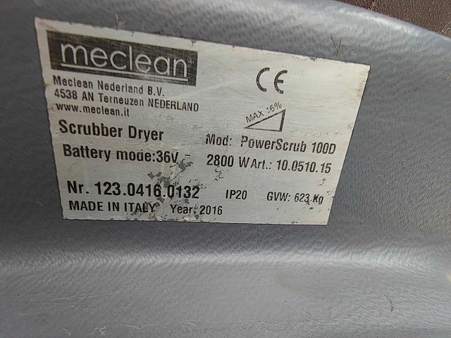 Meclean - powerscrub 100d - scrobmachine - afbeelding 4 van  22