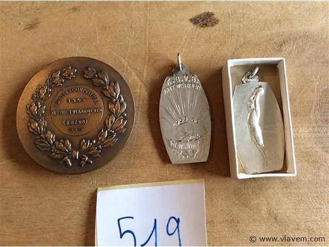 Medailles 3stuks - afbeelding 2 van  2