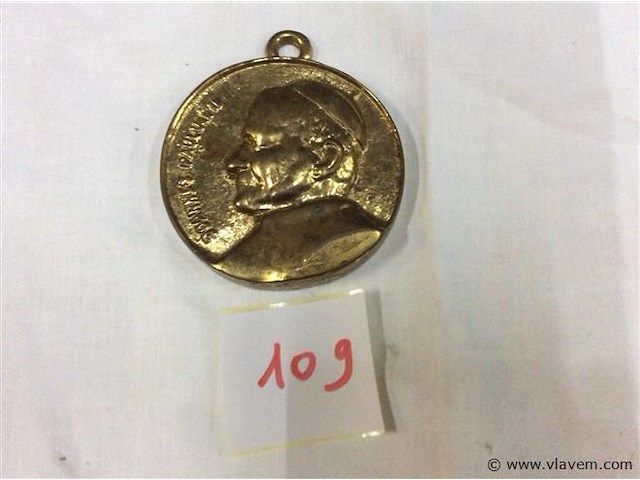 Medallion joannes paulus ii - afbeelding 1 van  2