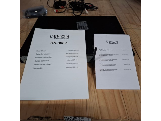 Mediaspeler met bluetooth ontvanger en am/fm tuner, denon, dn-300z - afbeelding 6 van  14