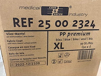 Medical care & serve industry xl 25 00 2324 wegwerp jas (400x) - afbeelding 2 van  2