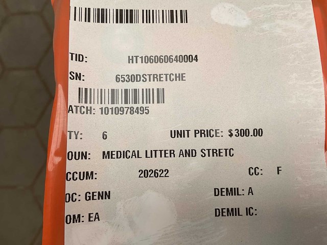 Medical litter and stretcher - afbeelding 4 van  4