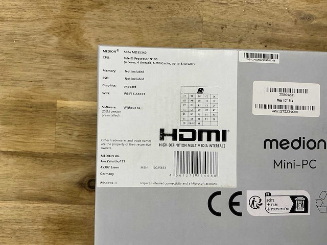 Medion s06e md35340 - afbeelding 4 van  5