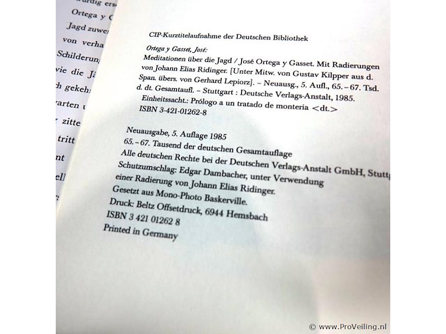 Meditationen uber die jagd - afbeelding 2 van  5