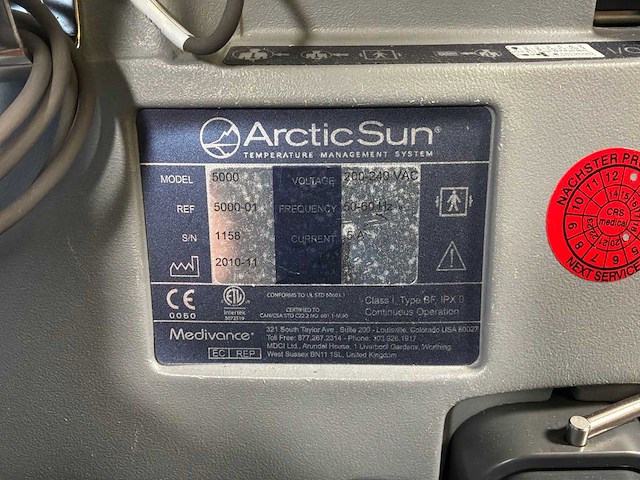 Medivance bd - artic sun 5000 - temperatuurmanagement - 2010 - afbeelding 4 van  6