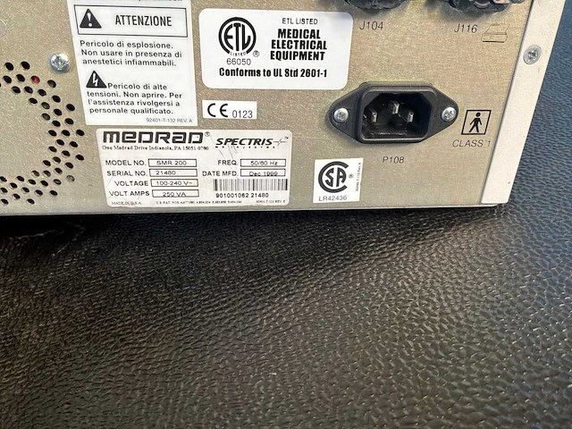Medrad - 1999 - spectrics - batterijlader - afbeelding 4 van  4