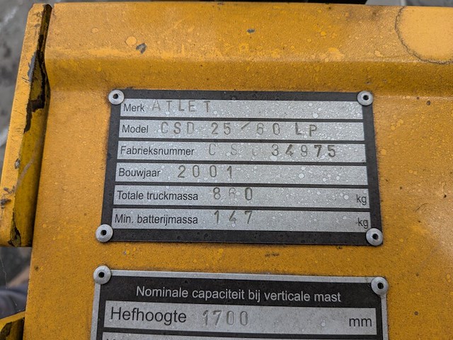 Meerij-stapelaar atlet, csd25/16lp, bouwjaar 2001 - afbeelding 4 van  20