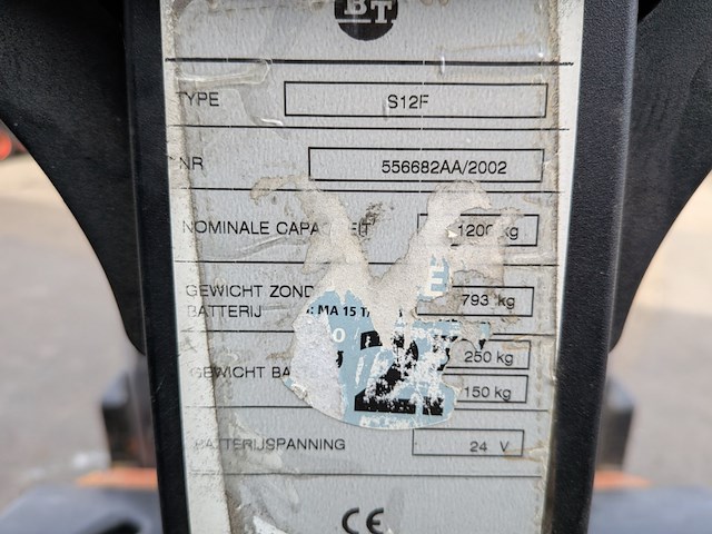 Meerij-stapelaar, bt, bt-s12f, 2002 - afbeelding 4 van  16