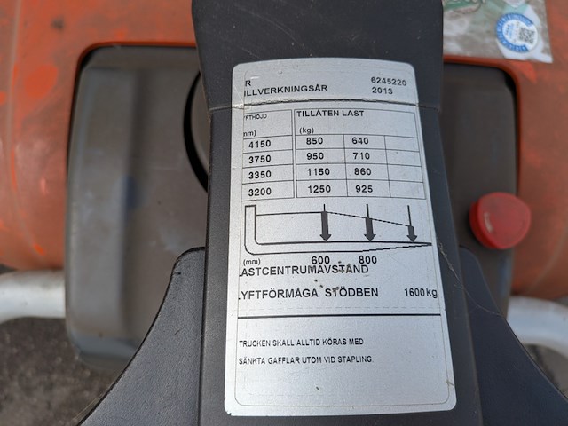 Meerij-stapelaar bt, spe125l, bouwjaar 2013 - afbeelding 5 van  16