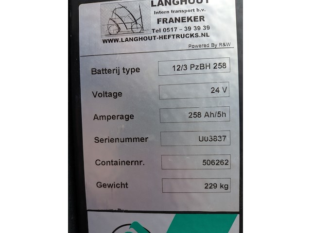 Meerij-stapelaar, bt, spe160l, 2011 - afbeelding 9 van  19
