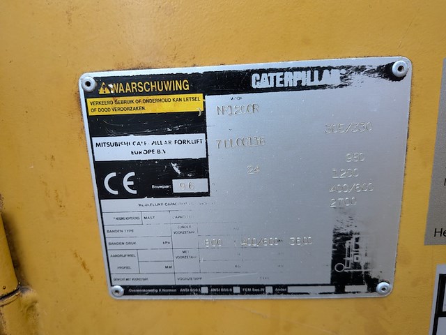 Meerij-stapelaar caterpillar, nr1200r, bouwjaar 1996 - afbeelding 13 van  14