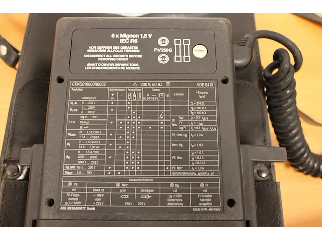 Meet- en testinstrument abb metrawatt m5010 - afbeelding 3 van  3