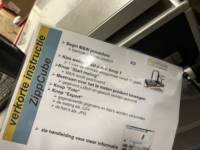 Meet- en weegsysteem, scanboog, logitrade, zippcube - afbeelding 2 van  11