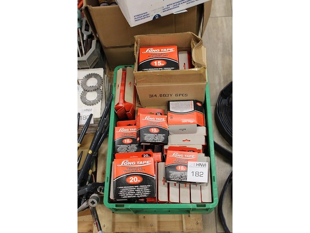 Meetlinten 10, 15 en 20 meter in kunststof krat. - afbeelding 3 van  3