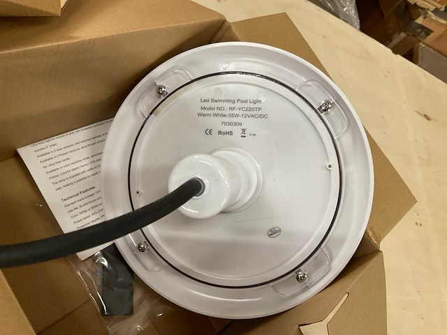 Mega led zwembadlamp 220 mm 12v 7030309 (24x) - afbeelding 4 van  4