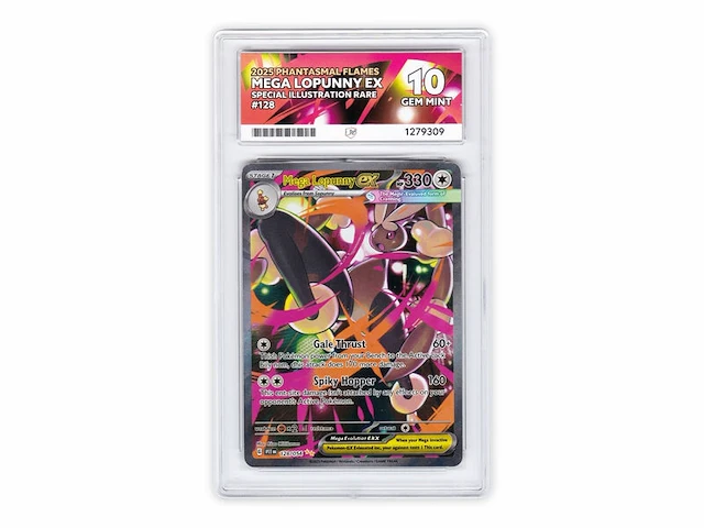 Mega lopunny ex #128/094, pokémon, phantasmal flames, ace 10 (gem mint) - afbeelding 1 van  1