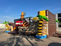 Mega piraten shooter speelboot springkussen - afbeelding 9 van  16