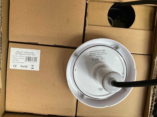 Mega pool led pool light rg-yc160tp (4x) - afbeelding 2 van  2