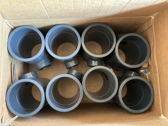 Mega pvc t-stuk 125x63mm (32x) - afbeelding 5 van  6