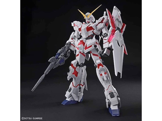 Mega size model kit bandai spirits, rx-0 1:48, wit/rood/grijs - afbeelding 2 van  3