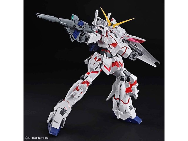 Mega size model kit bandai spirits, rx-0 1:48, wit/rood/grijs - afbeelding 3 van  3