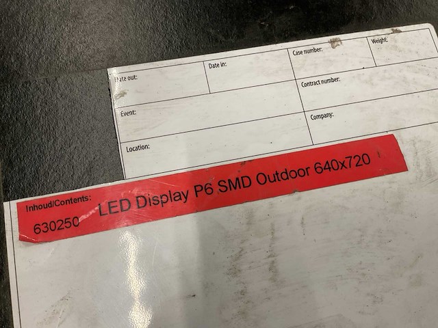Megalux p6 smd 74x62cm outdoor led display (6x) - afbeelding 1 van  1
