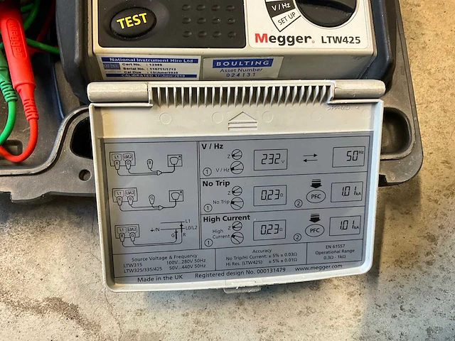 Megger lt425 loop tester - afbeelding 6 van  8