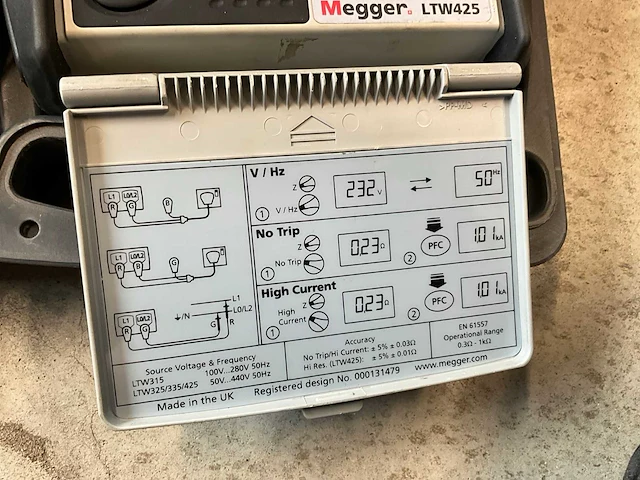 Megger ltw425 loop tester - afbeelding 2 van  8