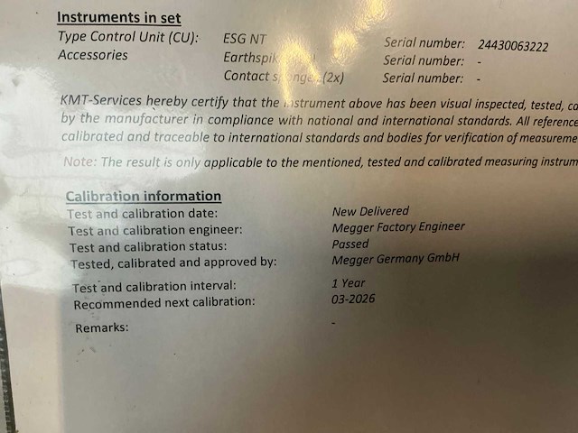 Megger mfm10 mantelfoutlokalisatie set - afbeelding 14 van  16