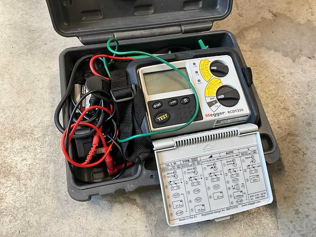 Megger rcdt320 rcd tester - afbeelding 1 van  8