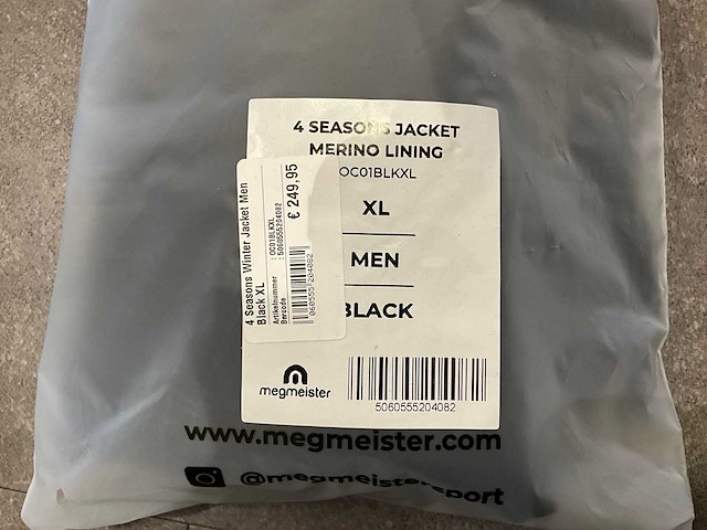 Megmeister merino lining heren 4 seasons jacket - xl - afbeelding 3 van  3