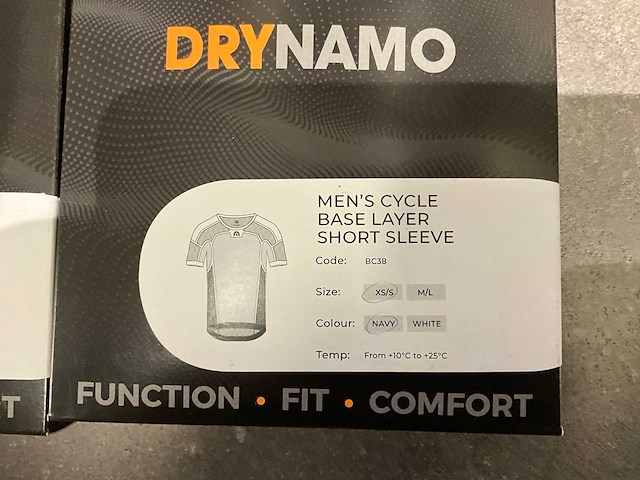 Megmeister short sleeve base layer men - xs/s (2x) - afbeelding 2 van  3