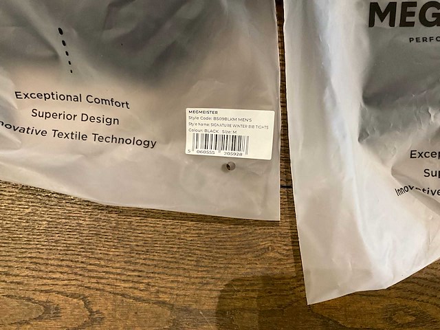 Megmeister signature heren winter bib tights - m (3x) - afbeelding 2 van  10