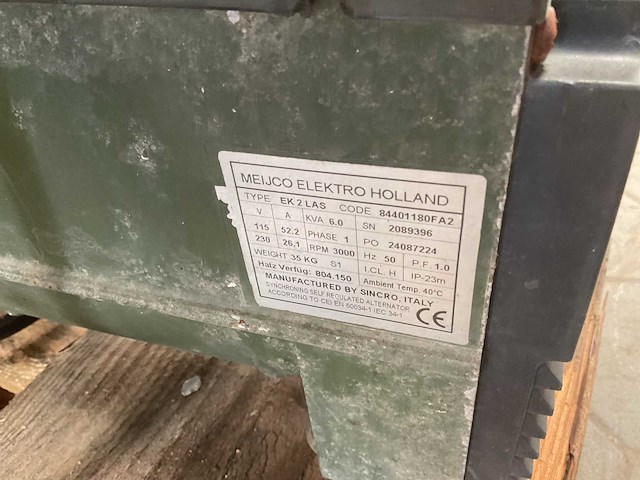 Meijco ek2las stroomgenerator - afbeelding 3 van  7