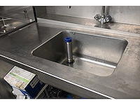 Meiko - dv 80 t - rvs korven doorschuif vaatwasmachine met miniline water ontharder en rvs aan- en afvoertafel - afbeelding 3 van  13