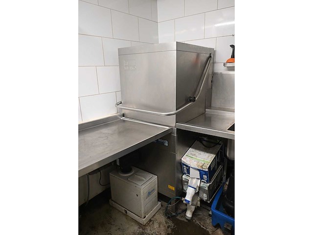 Meiko - dv 80 t - rvs korven doorschuif vaatwasmachine met miniline water ontharder en rvs aan- en afvoertafel - afbeelding 6 van  13