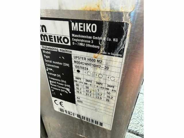 Meiko - upster - korvenvaatwasmachine - afbeelding 1 van  10