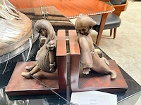Meisje & clown decoratie boeksteun (2x) - afbeelding 2 van  3