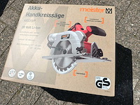 Meister - aks20vp - accu cirkelzaagmachine - afbeelding 2 van  4