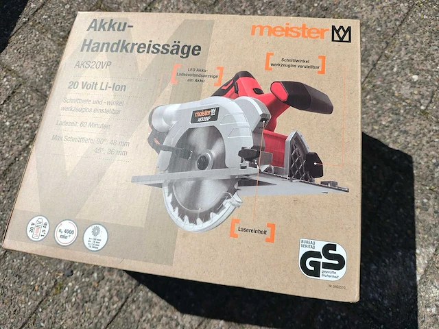 Meister - aks20vp - accu cirkelzaagmachine - afbeelding 2 van  4