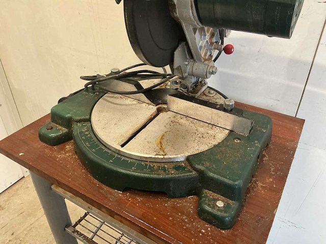 Meister craft mgs 800 afkortcirkelzaagmachine op frame - afbeelding 5 van  7