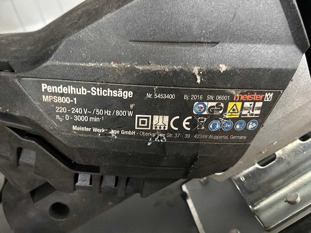 Meister mps800-1 decoupeerzaag - afbeelding 4 van  4