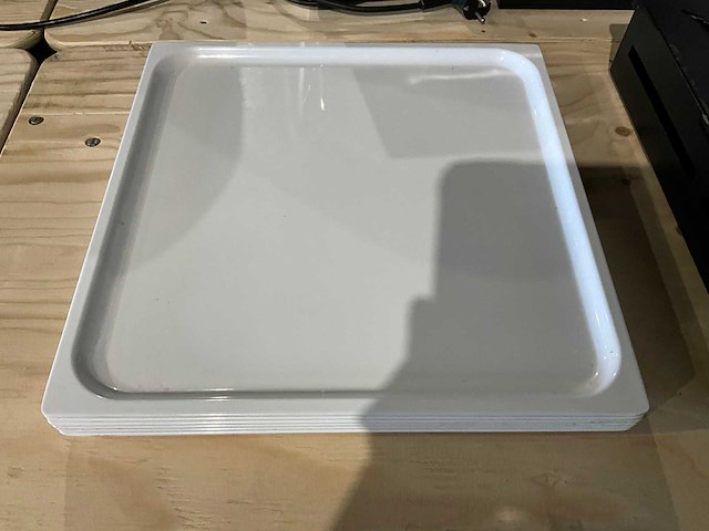 Melamine serveerplateau 40x40 cm (6x) - afbeelding 2 van  3