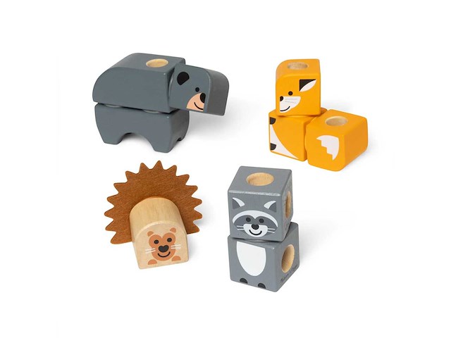 Melissa & doug blockables woodland creatures educatief (53x) - afbeelding 2 van  3