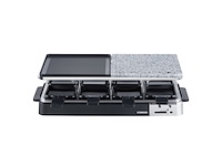 Melissa raclette grill met halve steen voor 8 personen zwart - afbeelding 1 van  5