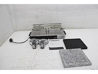Melissa raclette grill met halve steen voor 8 personen zwart - afbeelding 4 van  5