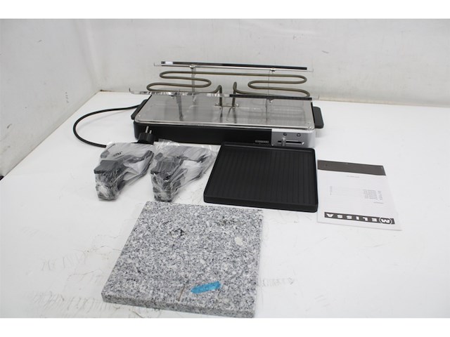 Melissa raclette grill met halve steen zwart - afbeelding 5 van  5